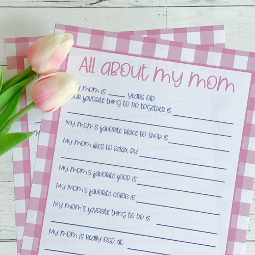 Mother's Day Printable Tulips