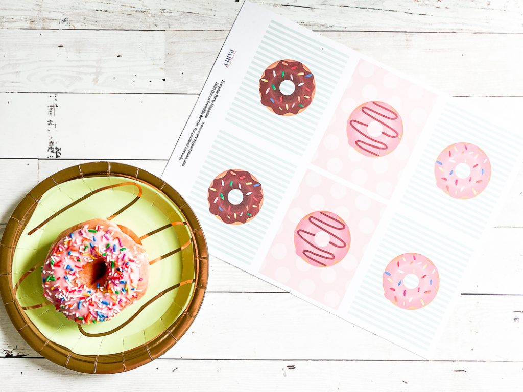 Printable Donut Tags Sprinkle Donuts