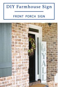 DIY Porch Sign
