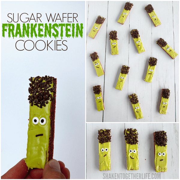 Frankenstein Wafer Cookies