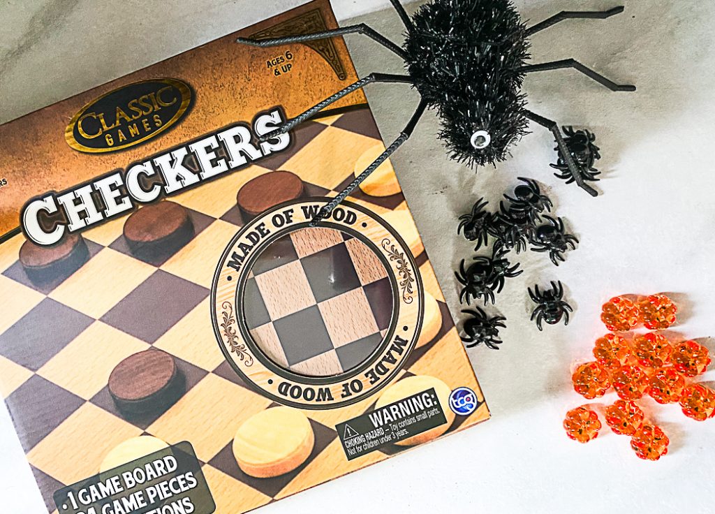 Checkers Game Halloween Table Scatter
