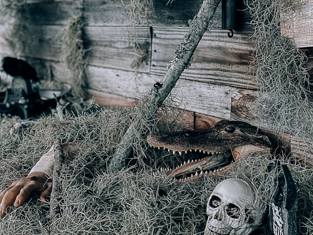 Haunted Halloween Swamp Display