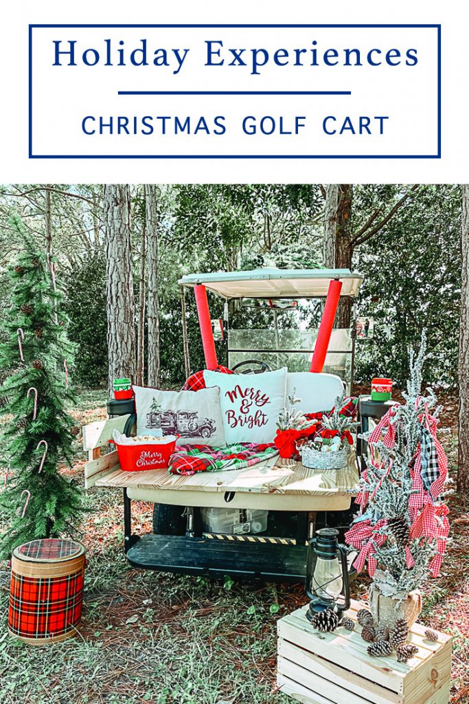 Winter Birthday Golf Cart 