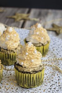 Gold Brownie Cupcake