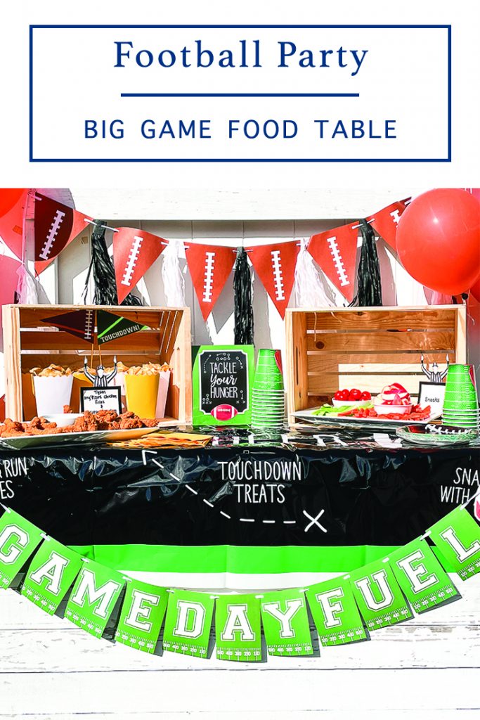 Game Day Food and Snack Table
