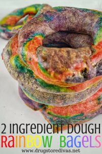 Stacked Rainbow Bagels