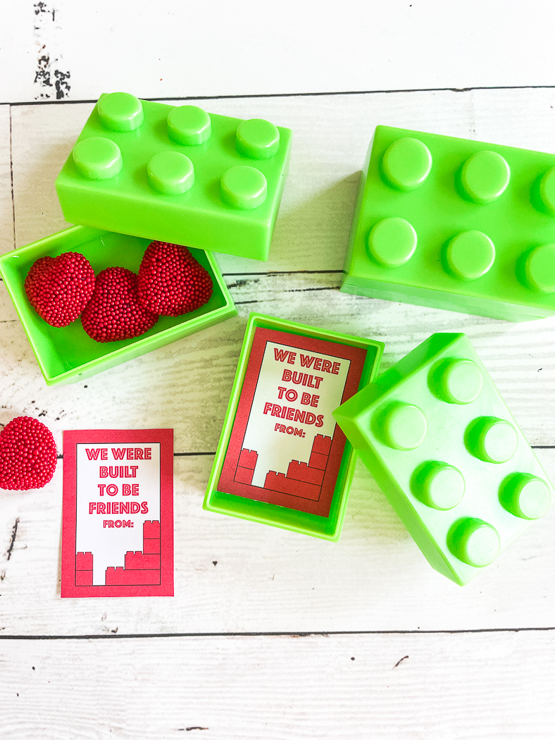 LEGO Printable Valentine Cards