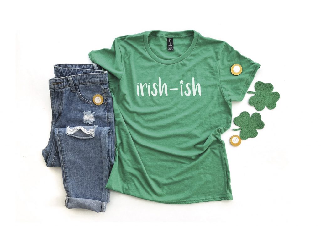 Irish-Ish Shirt Shamrocks Jeans