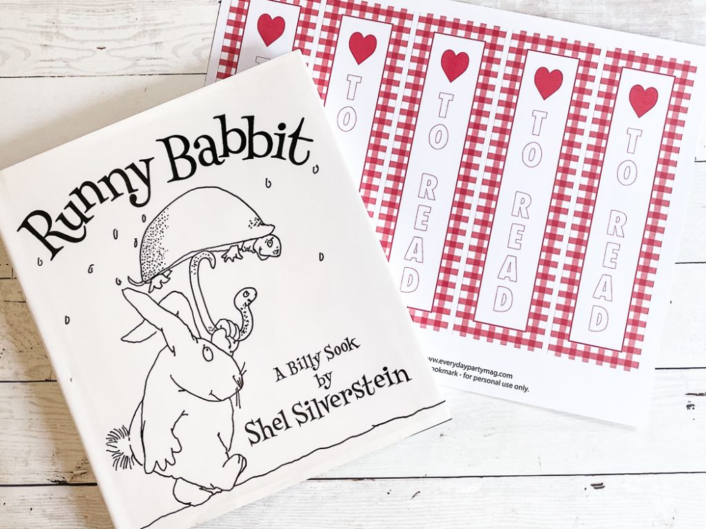 Runny Babbit Book Red Bookmarks
