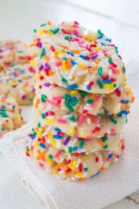 Stacked Sprinkle Cookies