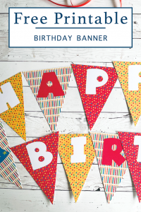 Totally Free Printable Birthday Banner - Everyday Party Magazine