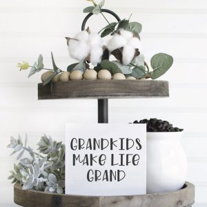 Teared Tray Grandparent Sign