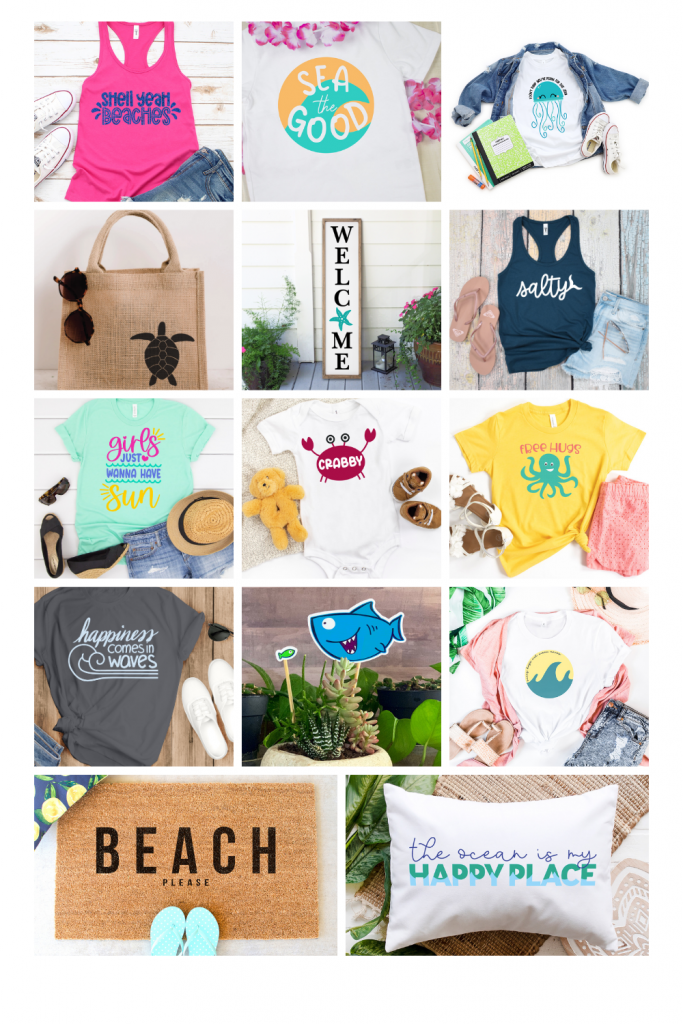 Beach and Sea SVG Collage