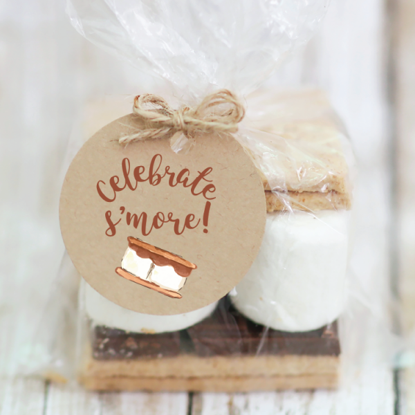 Free Printable S'mores Tags - Everyday Party Magazine