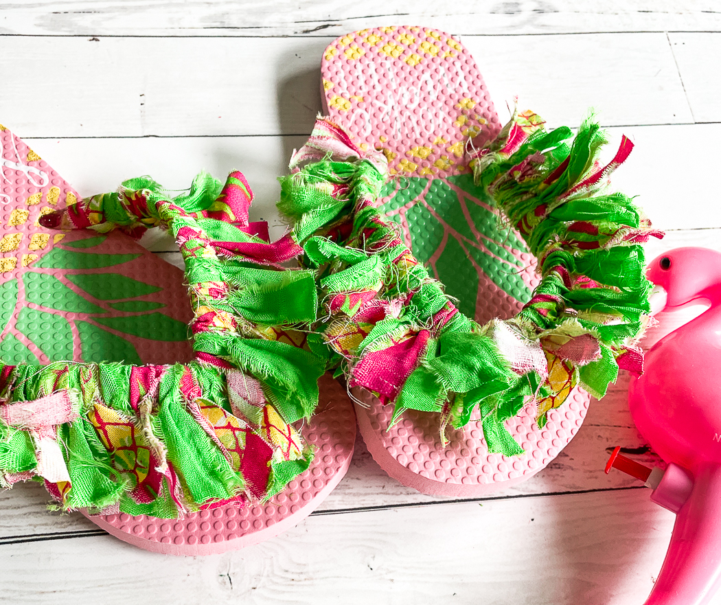 DIY Scrap Fabric Flip Flops - Everyday Party Magazine