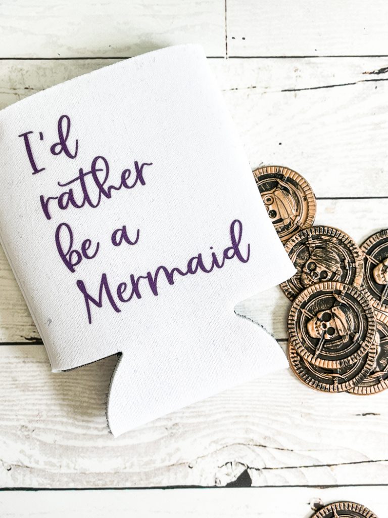 I'd Rather Be A Mermaid Can Cooler