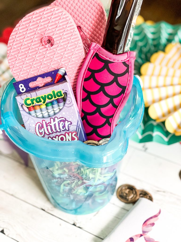 Beach Bucket, Crayons, Popsicle, Flip Flops