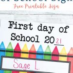 Personalized Back to School Sign