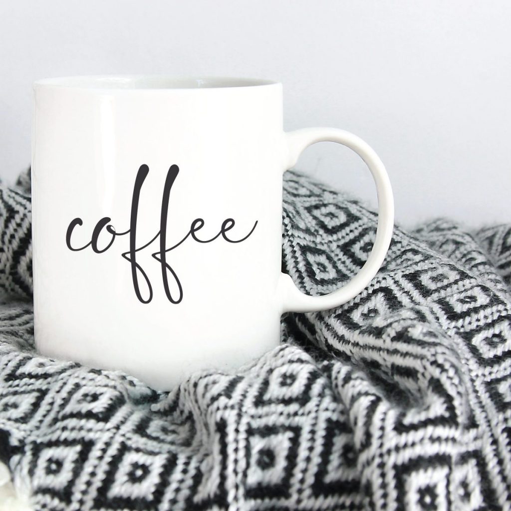 Coffee Mug Throw Blanket