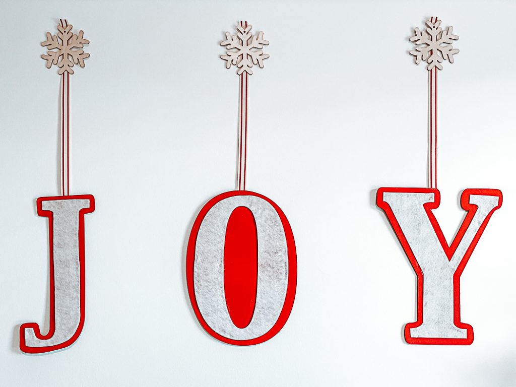 Large JOY Holiday Sign DIY