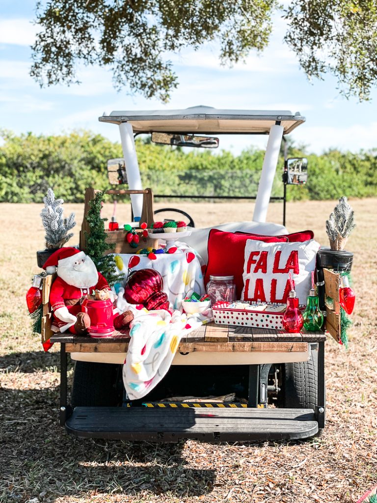 Christmas Golf Cart