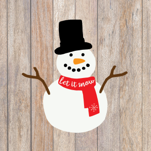 Snowman Let it Snow SVG File