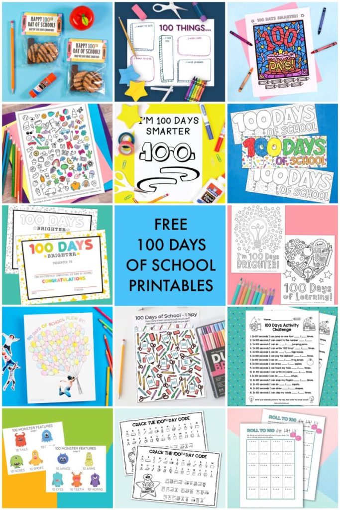 100 Days Printables