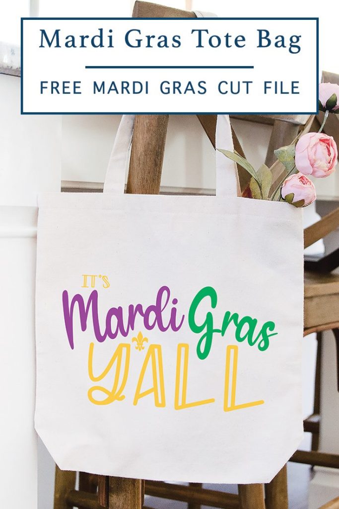 DIY Mardi Gras Tote Bag 