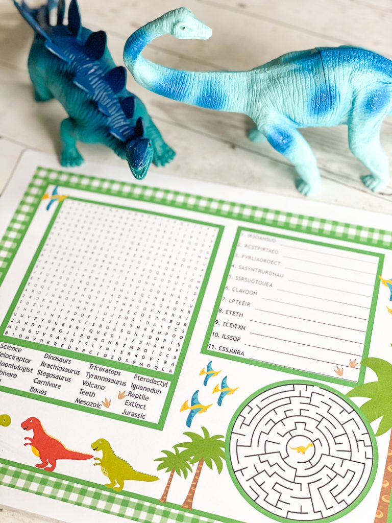 Dinosaur Activity Sheet 