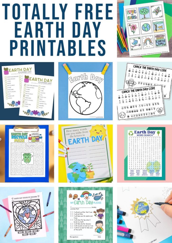 Earth Day Printable Activity Sheets