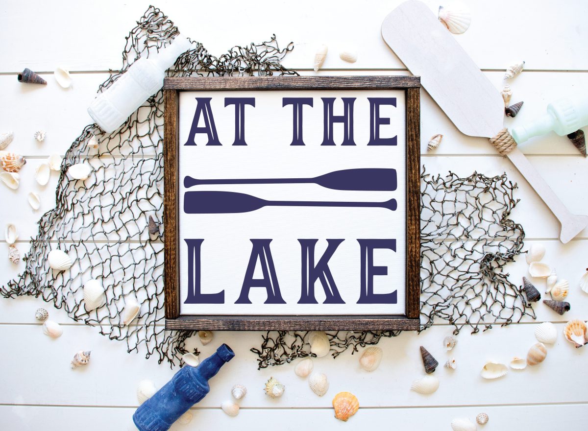 DIY Lake Life Sign