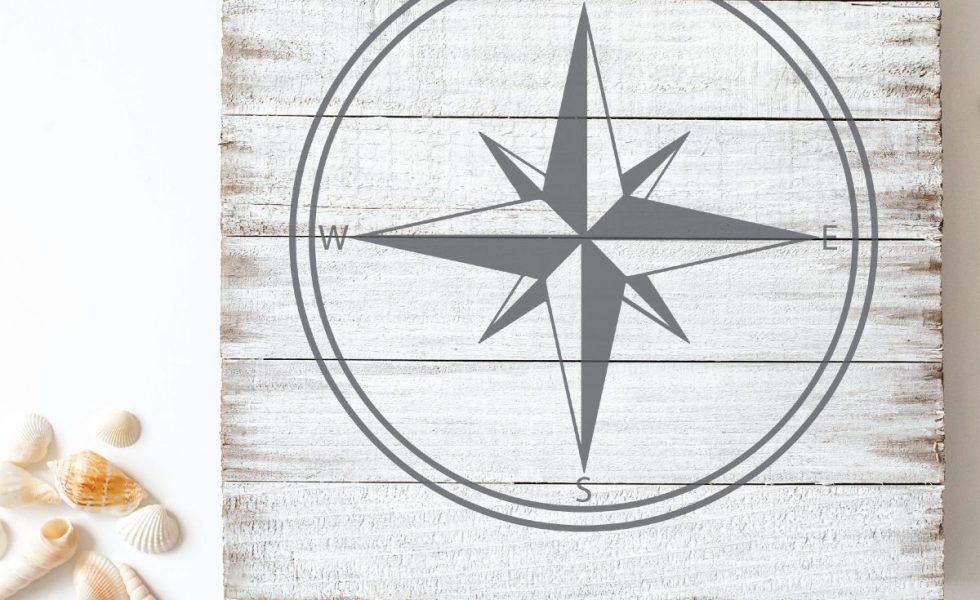 Nautical Compass Sign