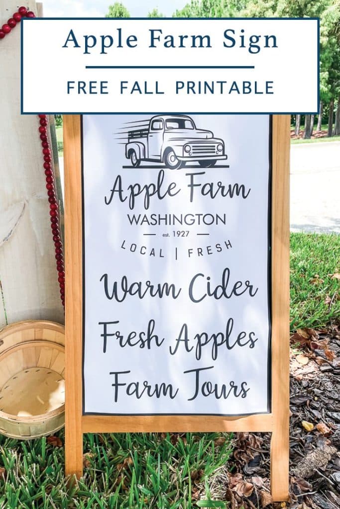 Farmhouse Apple Sign 