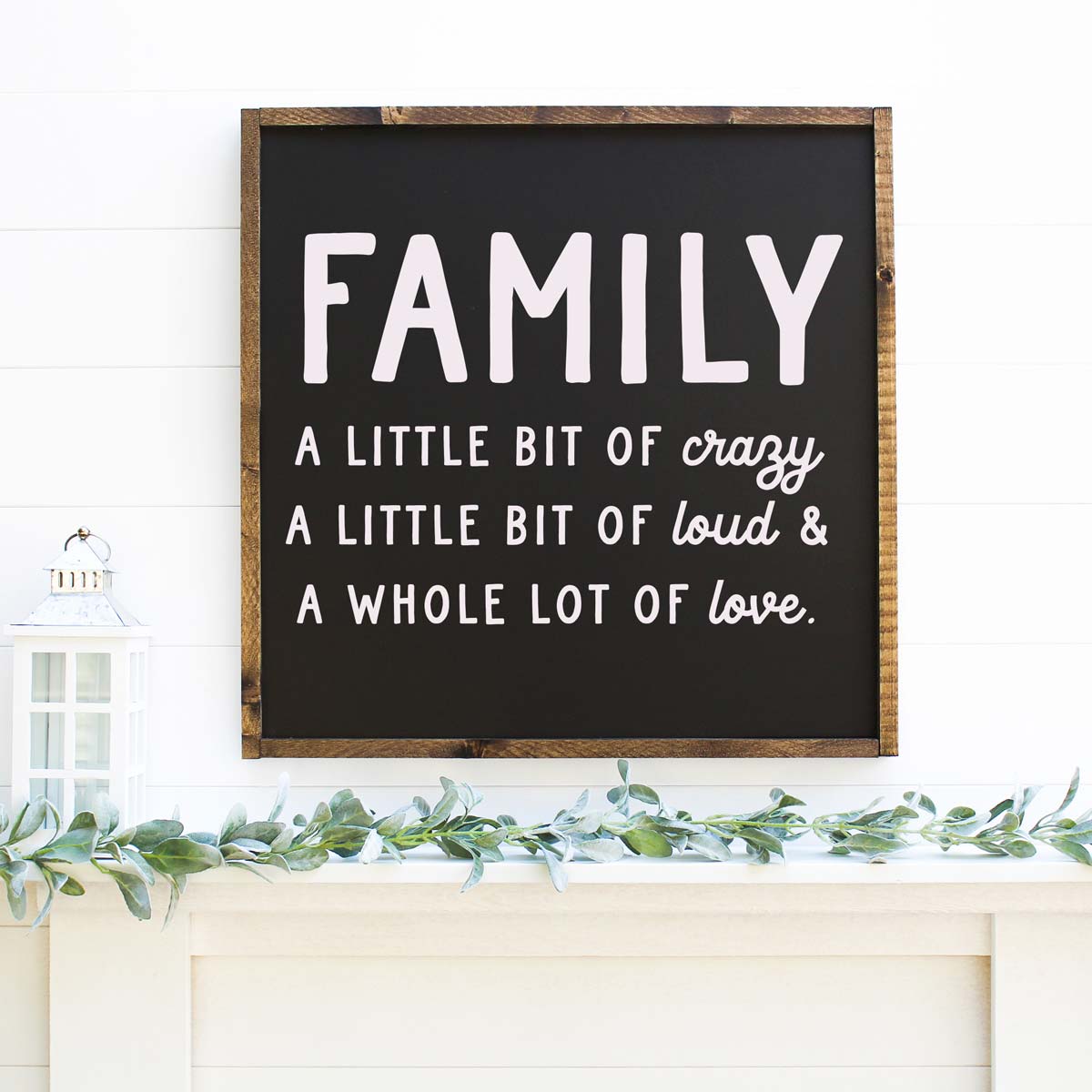 Lot of Love Family Sign by Weekend Crafts