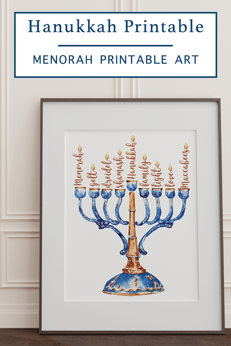 Printable Art for Hanukkah Everyday Party Magazine