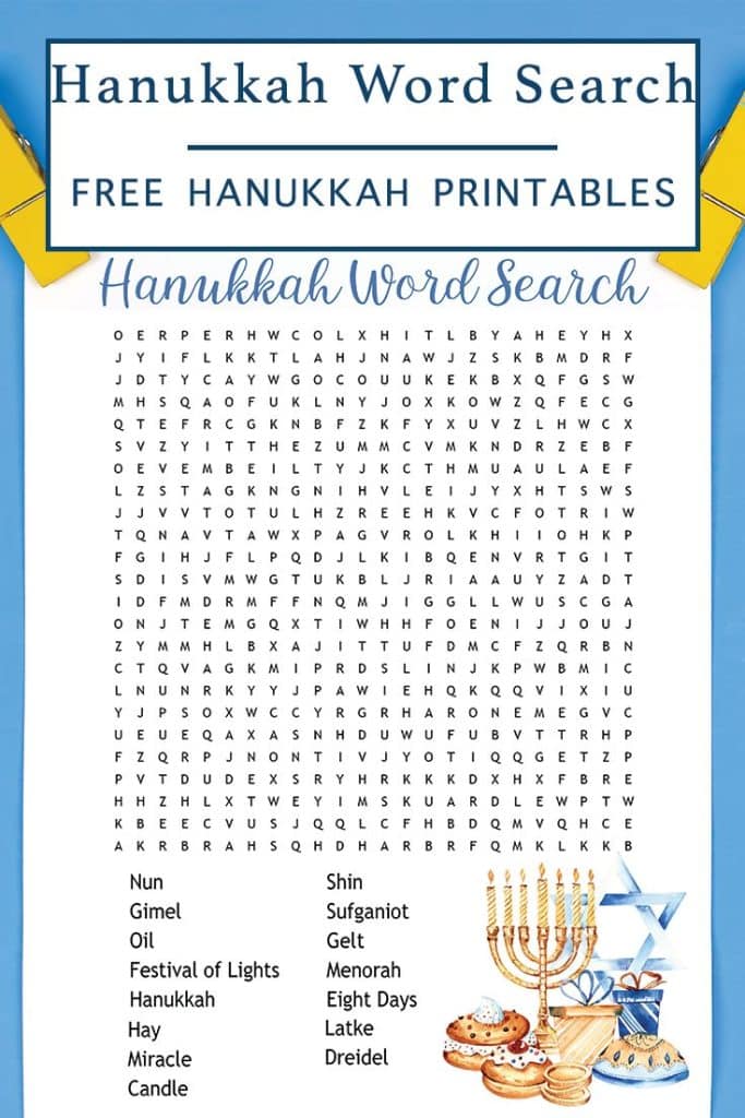 Hanukkah Printable Activity