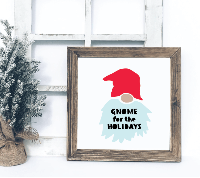 Gnome For the Holidays SVG by Crafting in the Rain