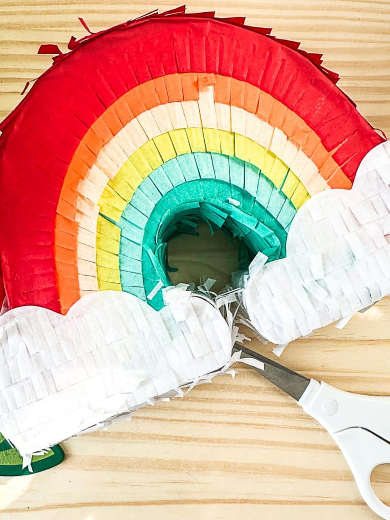 Rainbow Piñata and Scissors