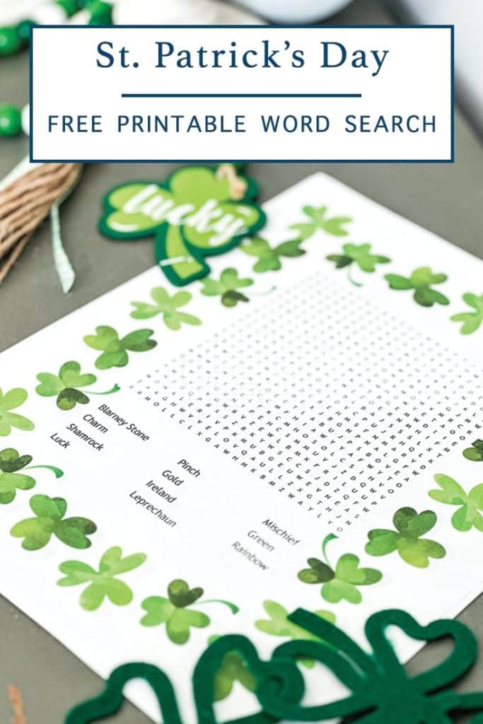 St. Patrick's Day Word Search 