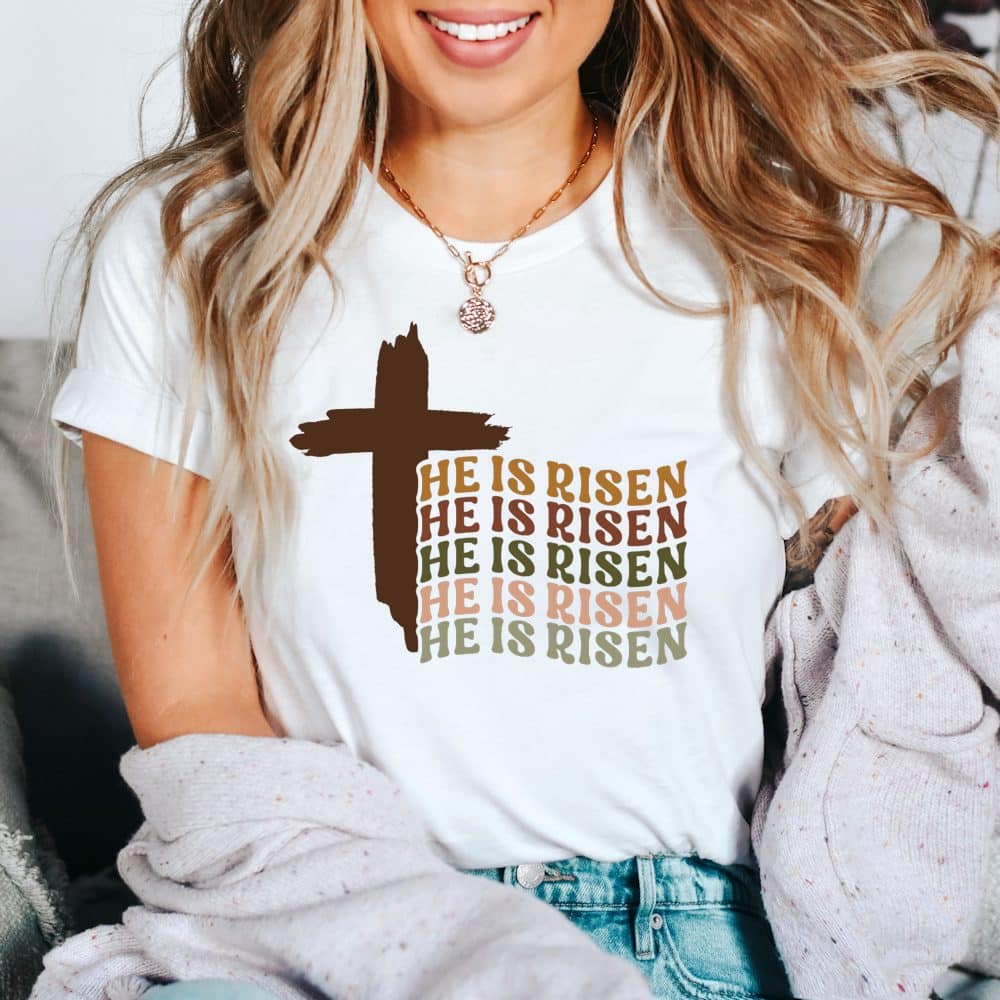 He is Risen SVG by The Girl Creative