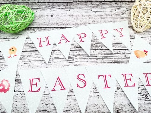 Printable Happy Easter Banner - Everyday Party Magazine