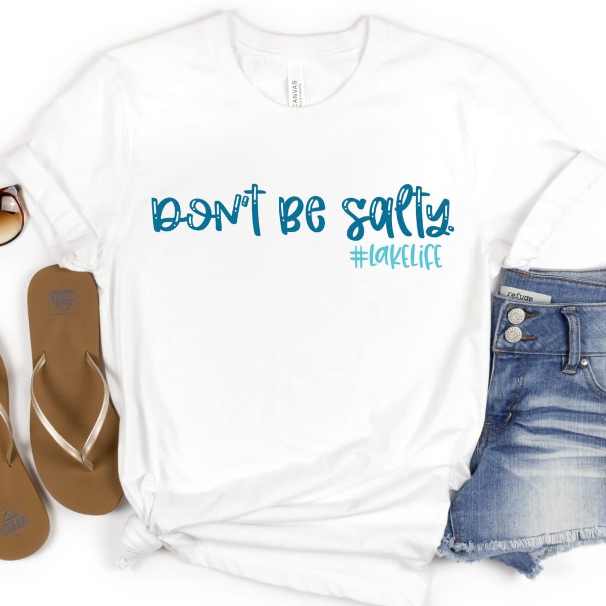 Don't be Salty Shirt by Hey Let's Make Stuff