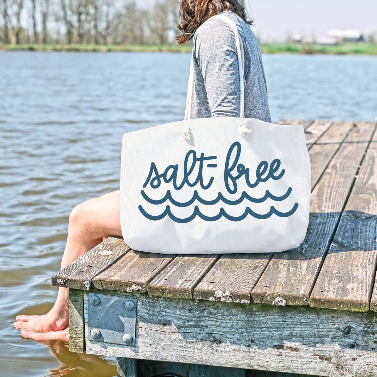Salt Free Tote Bag by Mad in Crafts