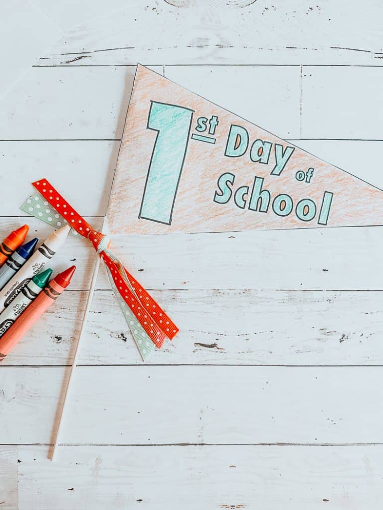 1st Day of School Pennant