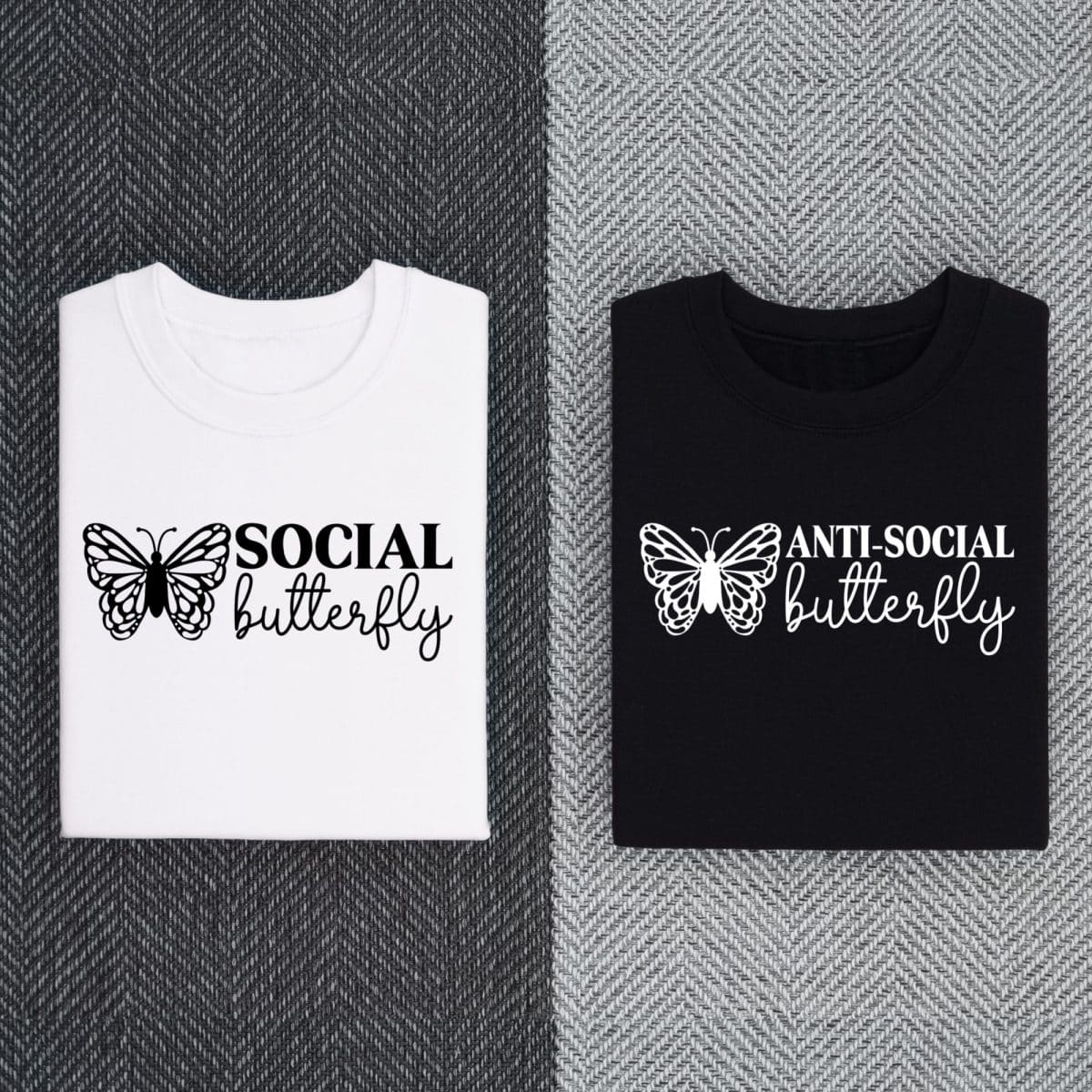 Social and AntiSocial Butterfly SVG by Hello Creative Family
