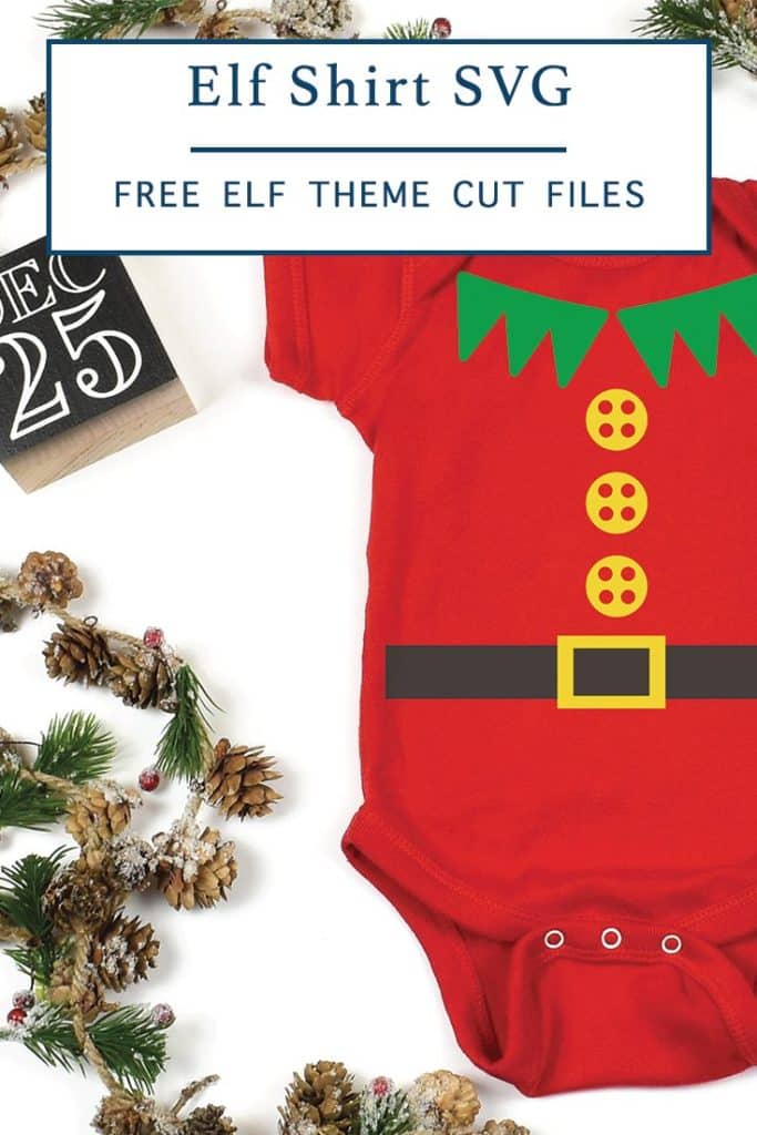 Adorable Elf Shirt Cut File