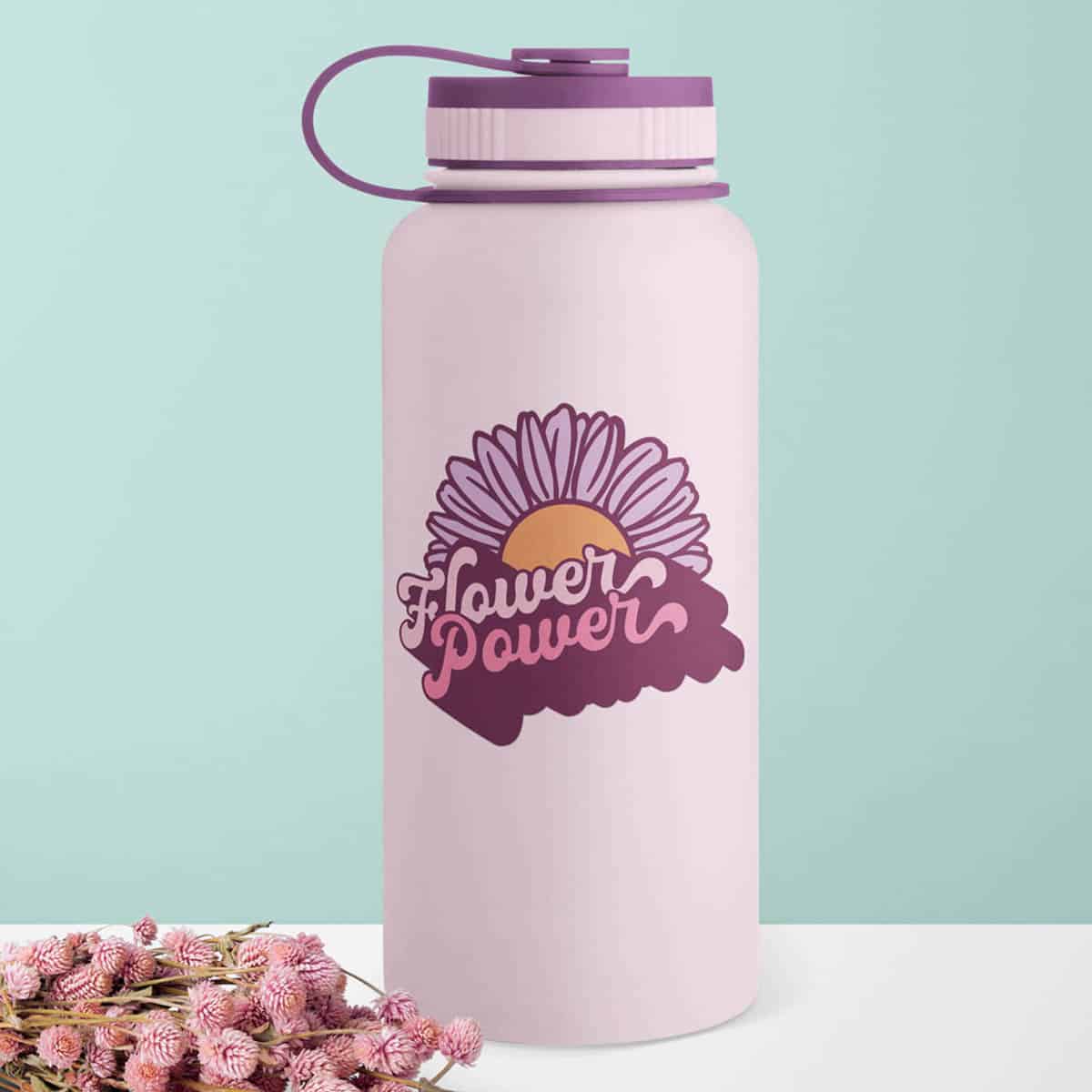 Flower Power Drink Bottle by Persia Lou Designs